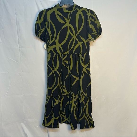 Chenault Print Tiered Midi Dress Size M - Picture 4 of 10